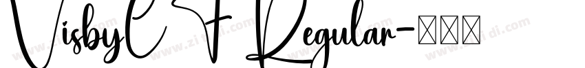 VisbyCF Regular字体转换